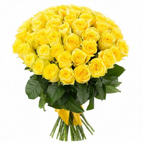Заказать с доставкой букет желтых роз по Венёву